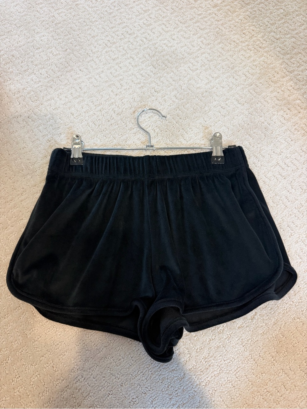 Juicy Couture Black Velour Athletic Shorts